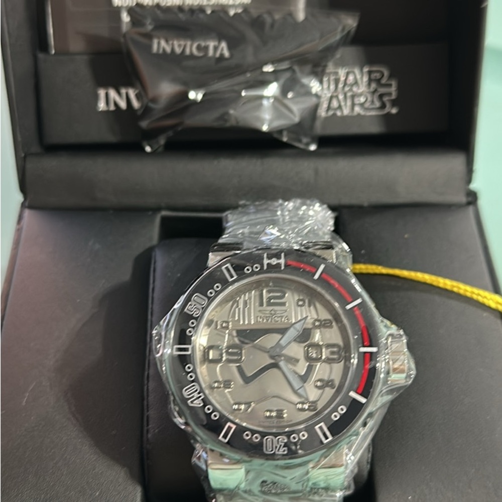 Invicta Star Wars Silver and Black Timepiece